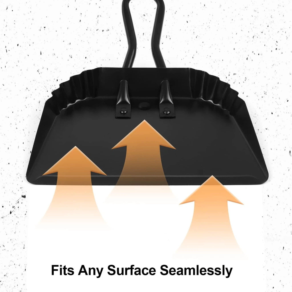Dustpan and Brush Set-Handheld Angled Dust Pan and Hand Broom Set,Whisk Broom...
