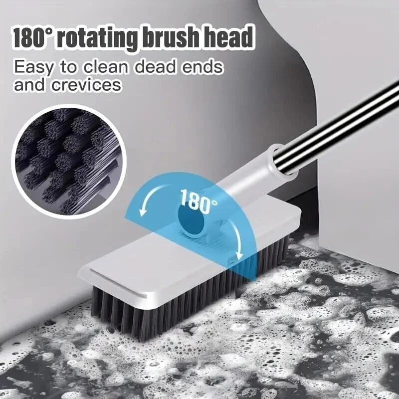 3-In-1 Broom And Dustpan Set 180 Degree Rotatable Broom Dustpan Combo  Gary