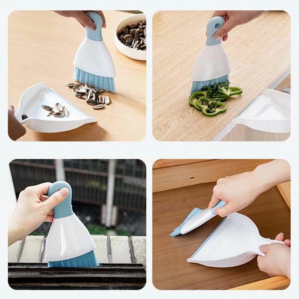 Dust pan Broom Brush Dustpan - Small and Set Mini and and for Home Cleaning Sofa