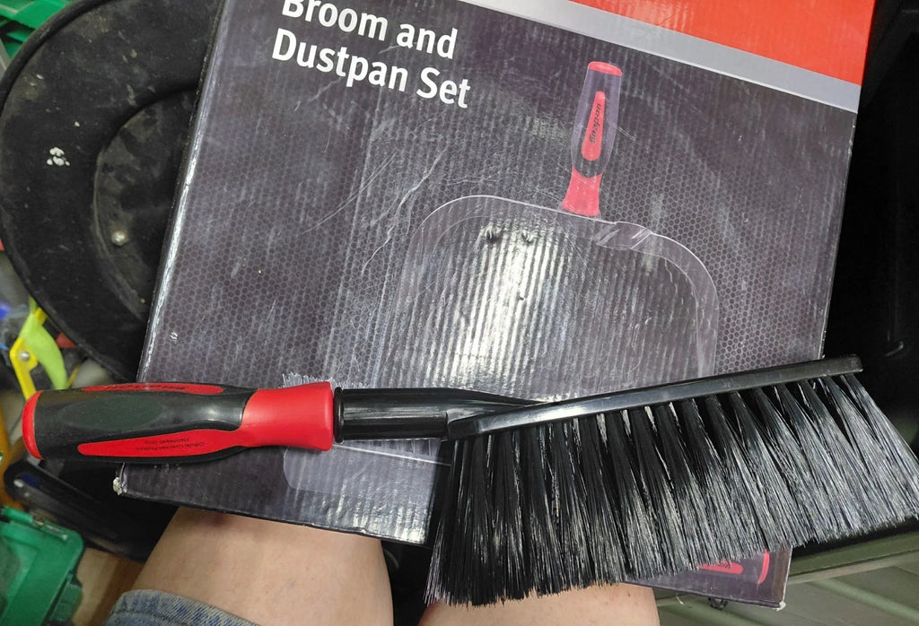snap on broom and dustpan set