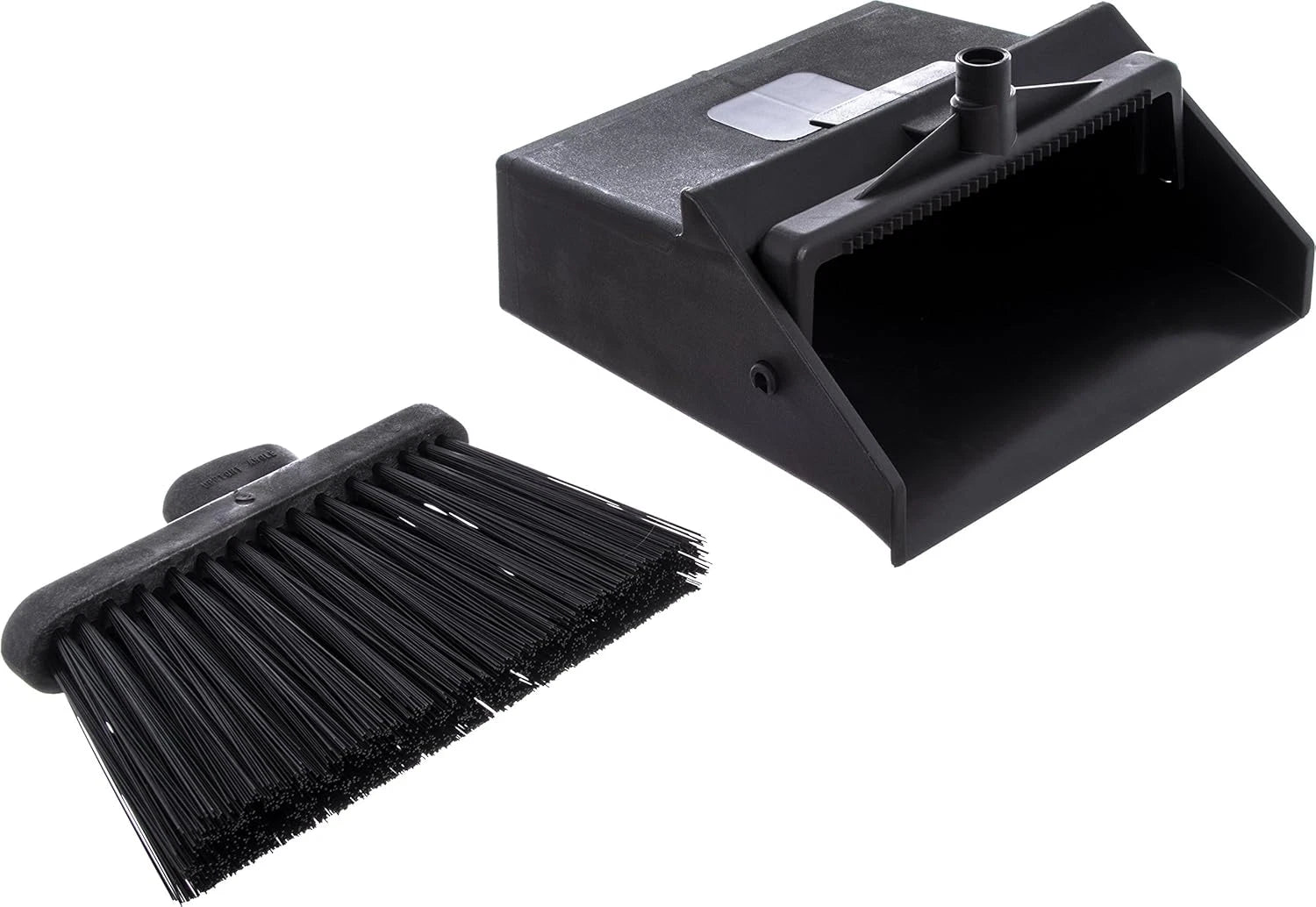 Duo-Pan Lobby Broom and Dustpan Set – 36" Upright Broom with 2-Piece Handle and