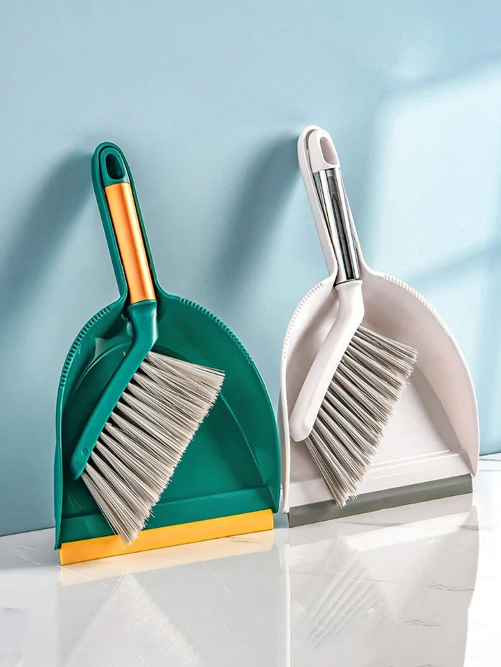 1 pc Mini Desktop Broom and Dustpan Set Soft Bristle Brush for Kitchen & Home