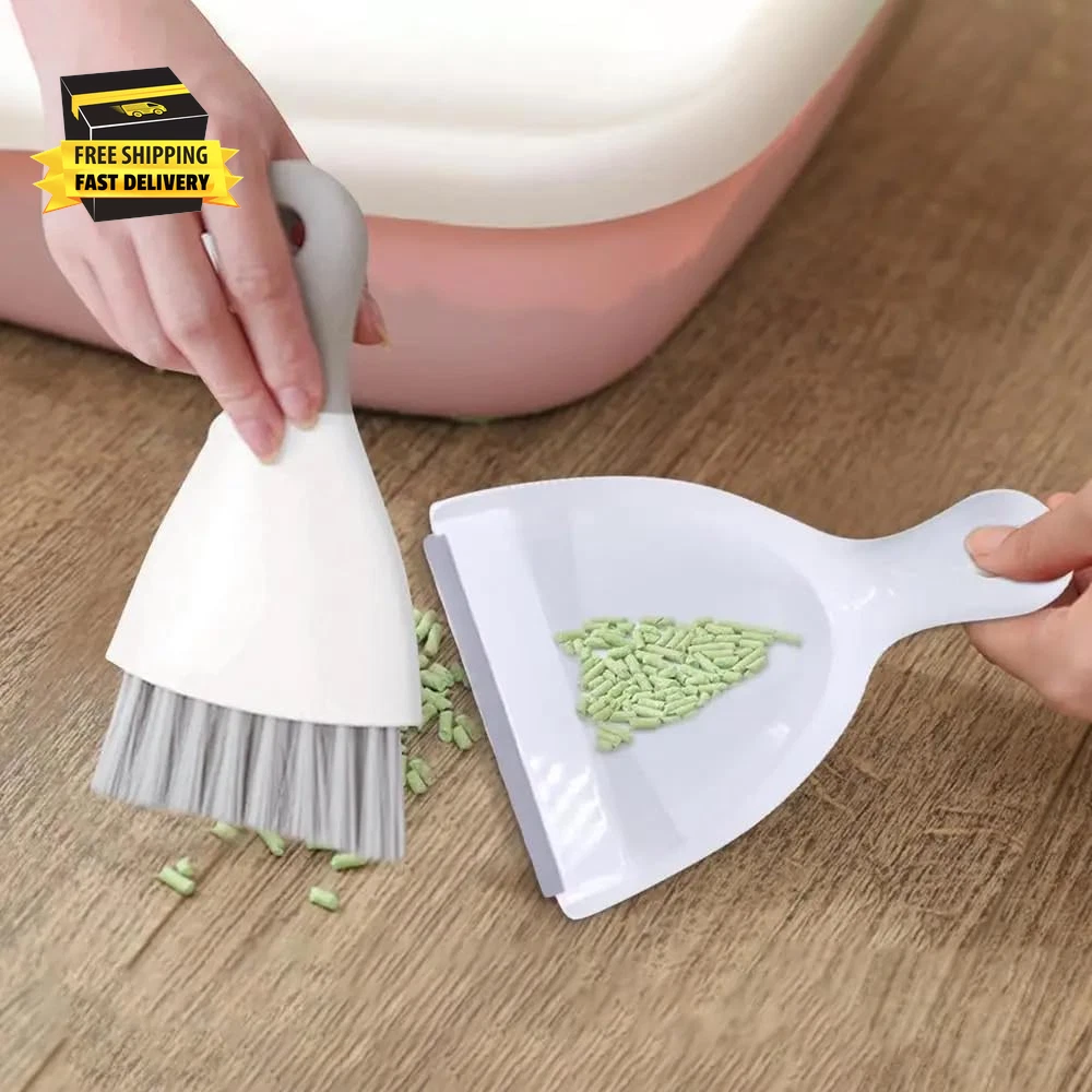 Dust Pan Broom Brush Dustpan - Dustpan and Brush Set,Mini Dust Pans with Brush,D