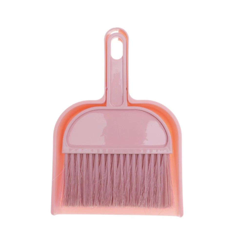 Mini Broom Dustpan Set Pet Hair Removal Cleaning Tools for Housekeeping