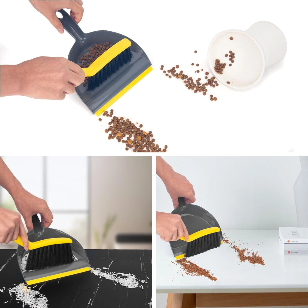 Dustpan And Broom Set Smallmini Handheld Dust Pan With Cleaning Brush Combo For
