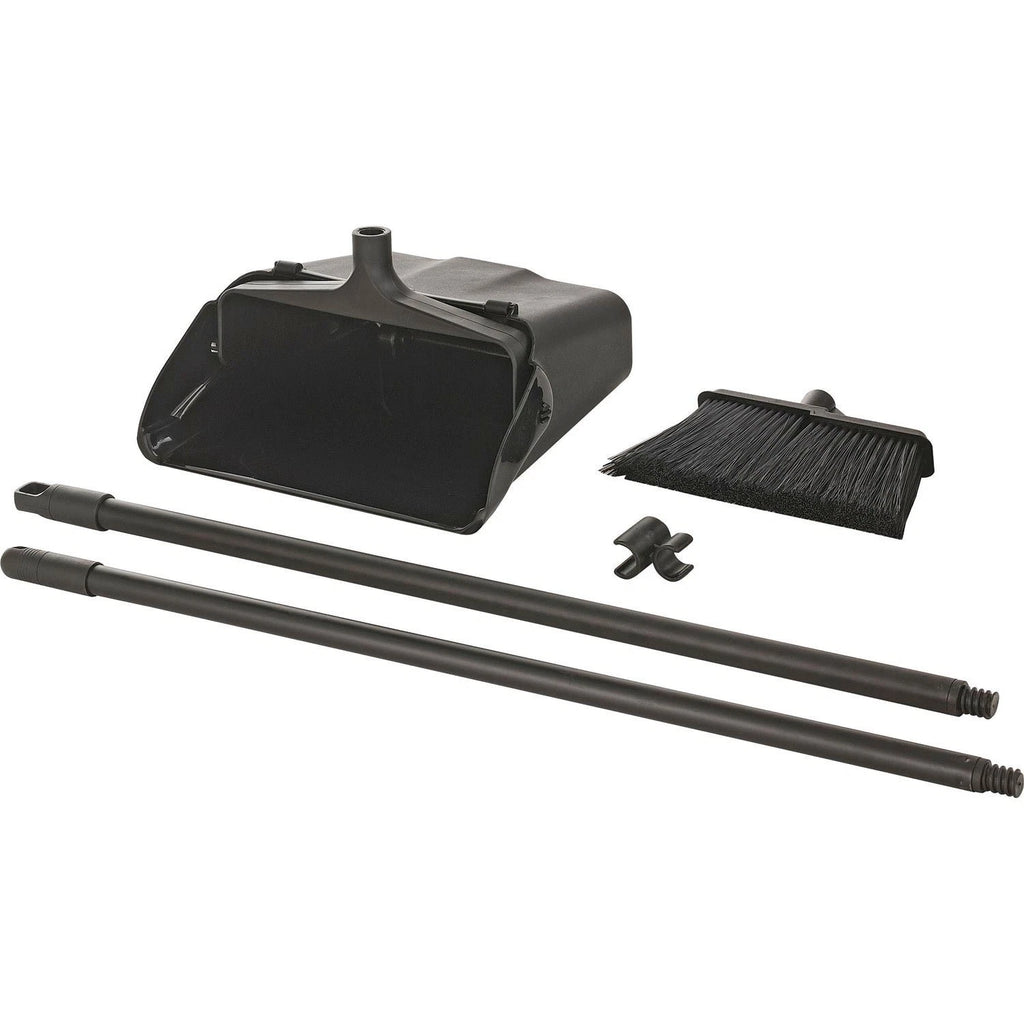 Global Industrial Upright Dust Pan  Lobby Broom Combo Kit