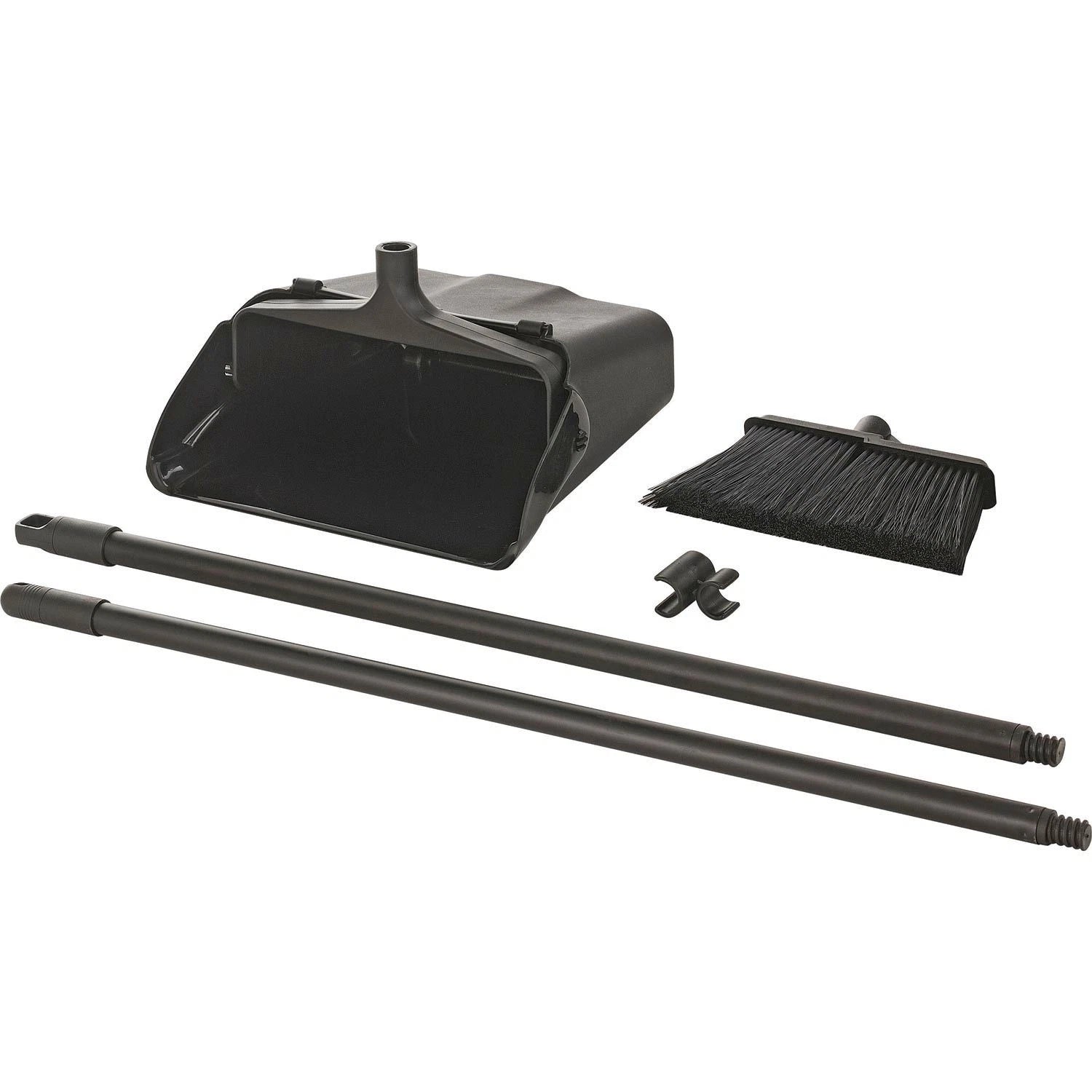 Global Industrial Upright Dust Pan  Lobby Broom Combo Kit
