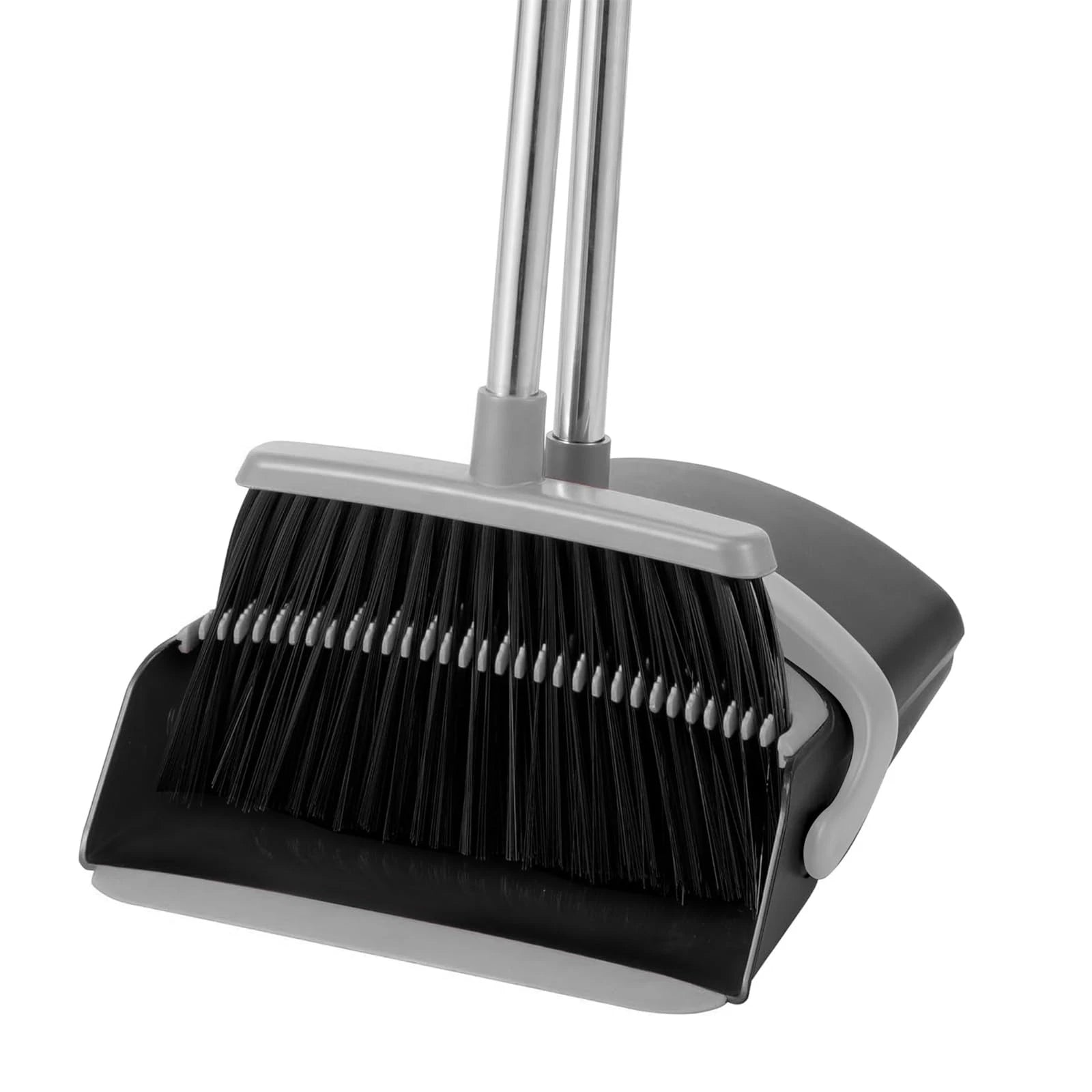 Broom and Dustpan Set for Home 51-in Long Adjustable Handle Angle and Combo