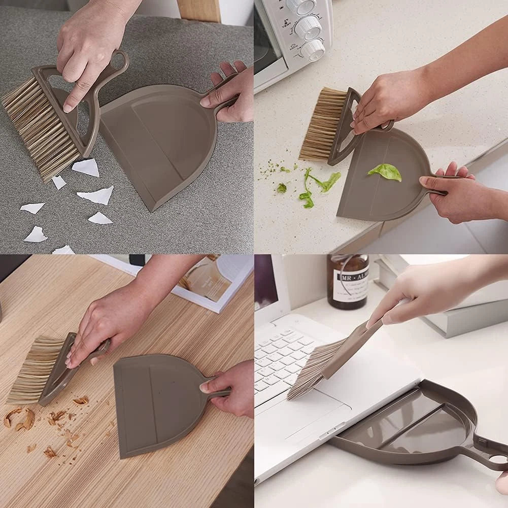 Mini Broom and Small Dustpan Brush - Mini Broom and Dustpan, Small Broom and Dus