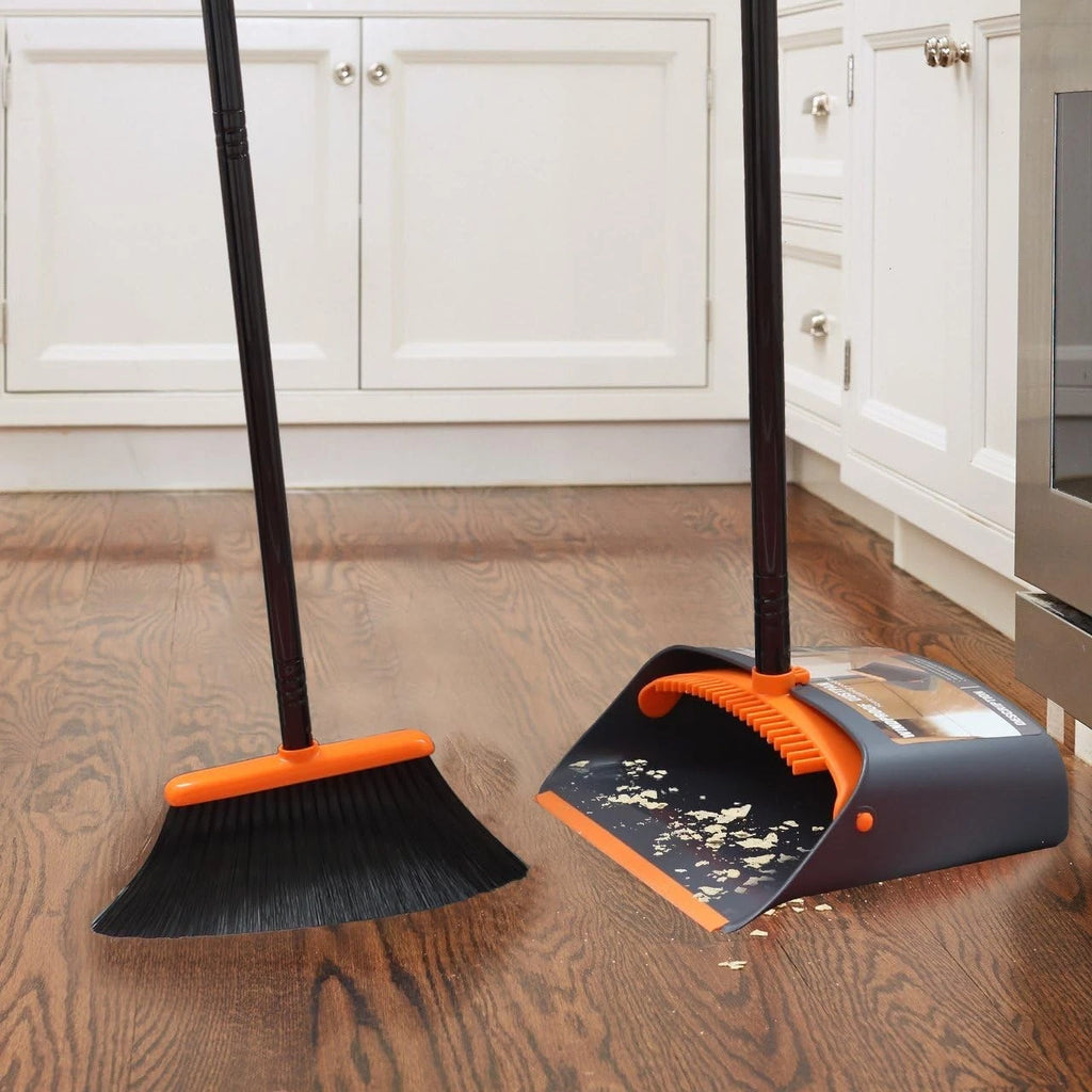 Tree-shaped broom and dustpan set, equipped with a 52-inch long handle