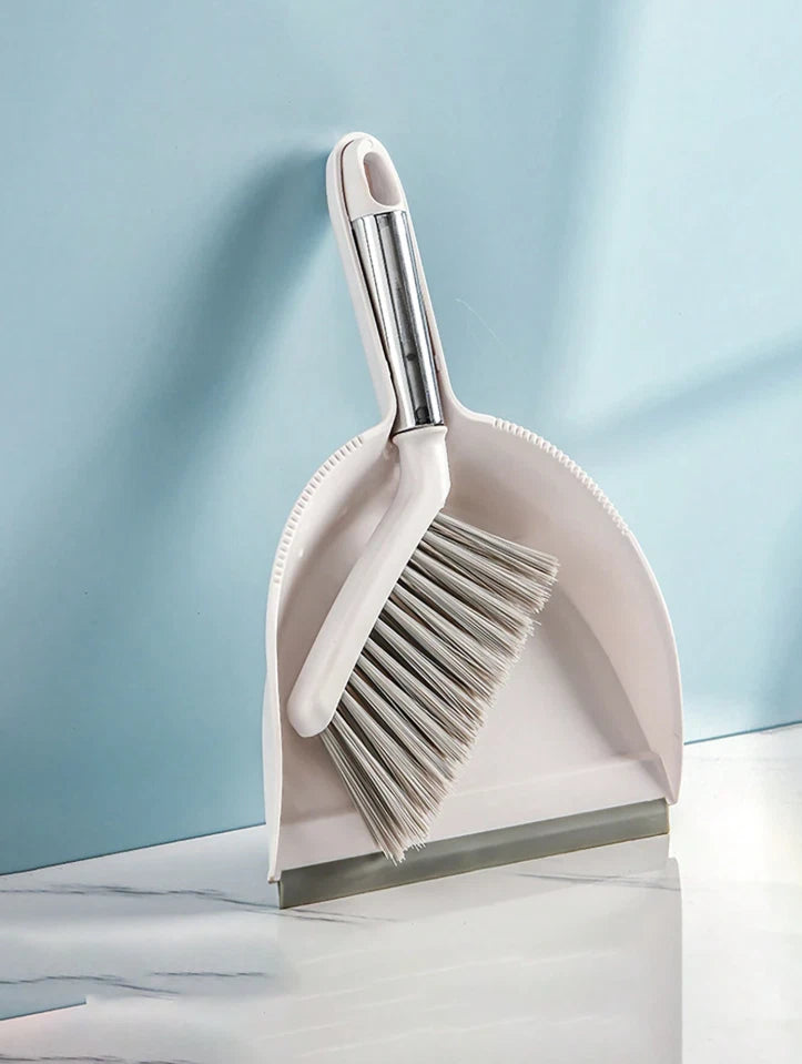 1 pc Mini Desktop Broom and Dustpan Set Soft Bristle Brush for Kitchen & Home