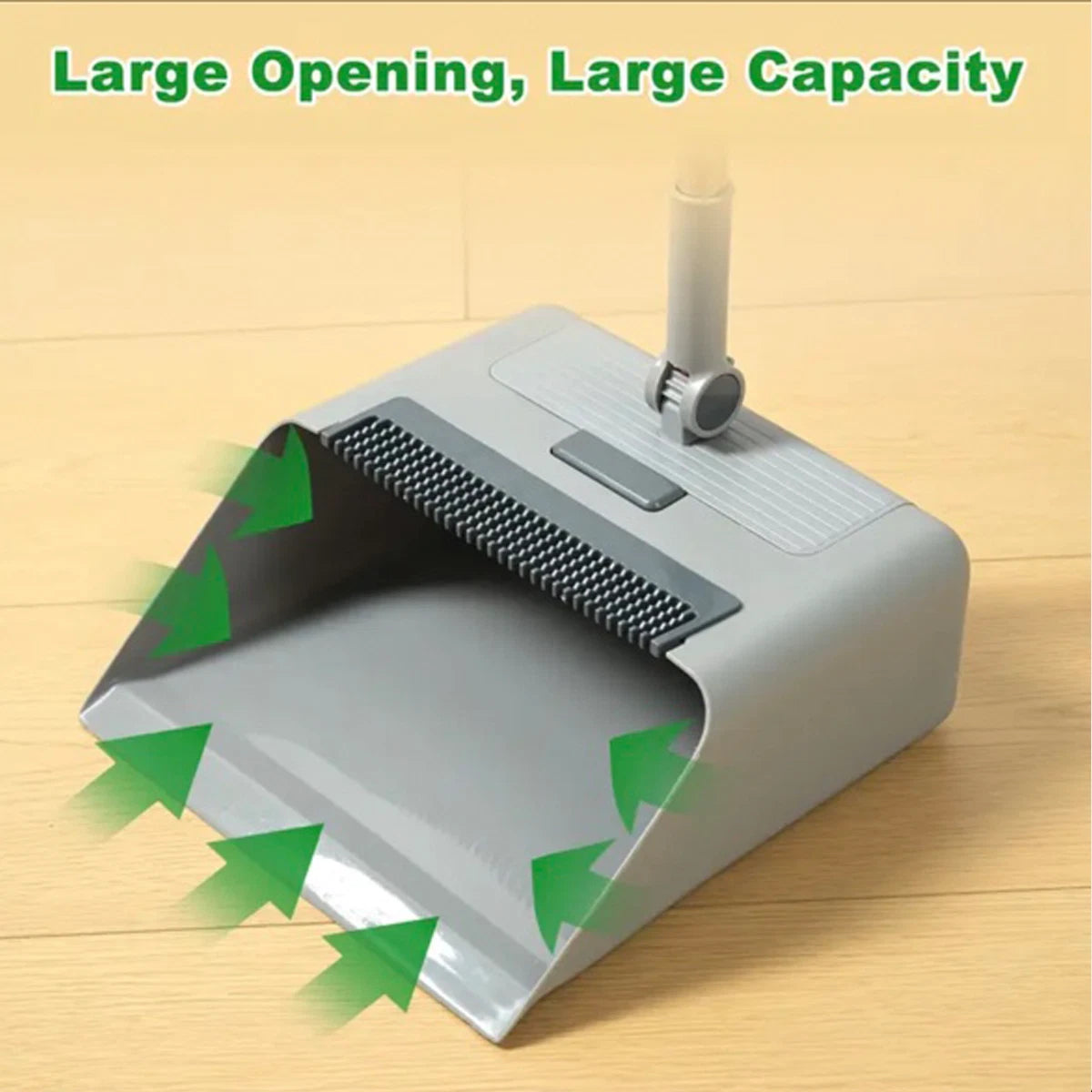 Broom & Dustpan Set 36-In Long Adjustable Handle Home Kitchen Office Hall Floor