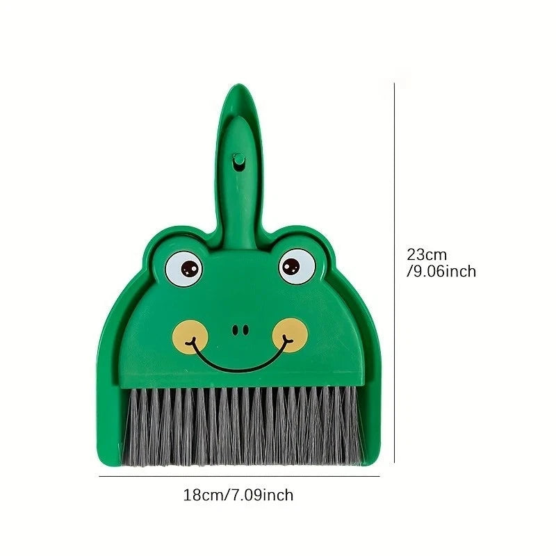 Small Broom & Dustpan Set - Desktop Cleaning Tool for Students