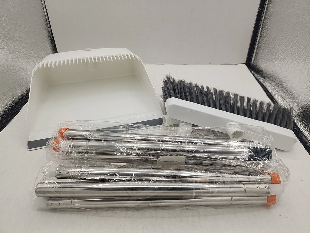 kelamayi Upgrade Broom and Dustpan Set, Self-Cleaning with Dustpan Teeth,...