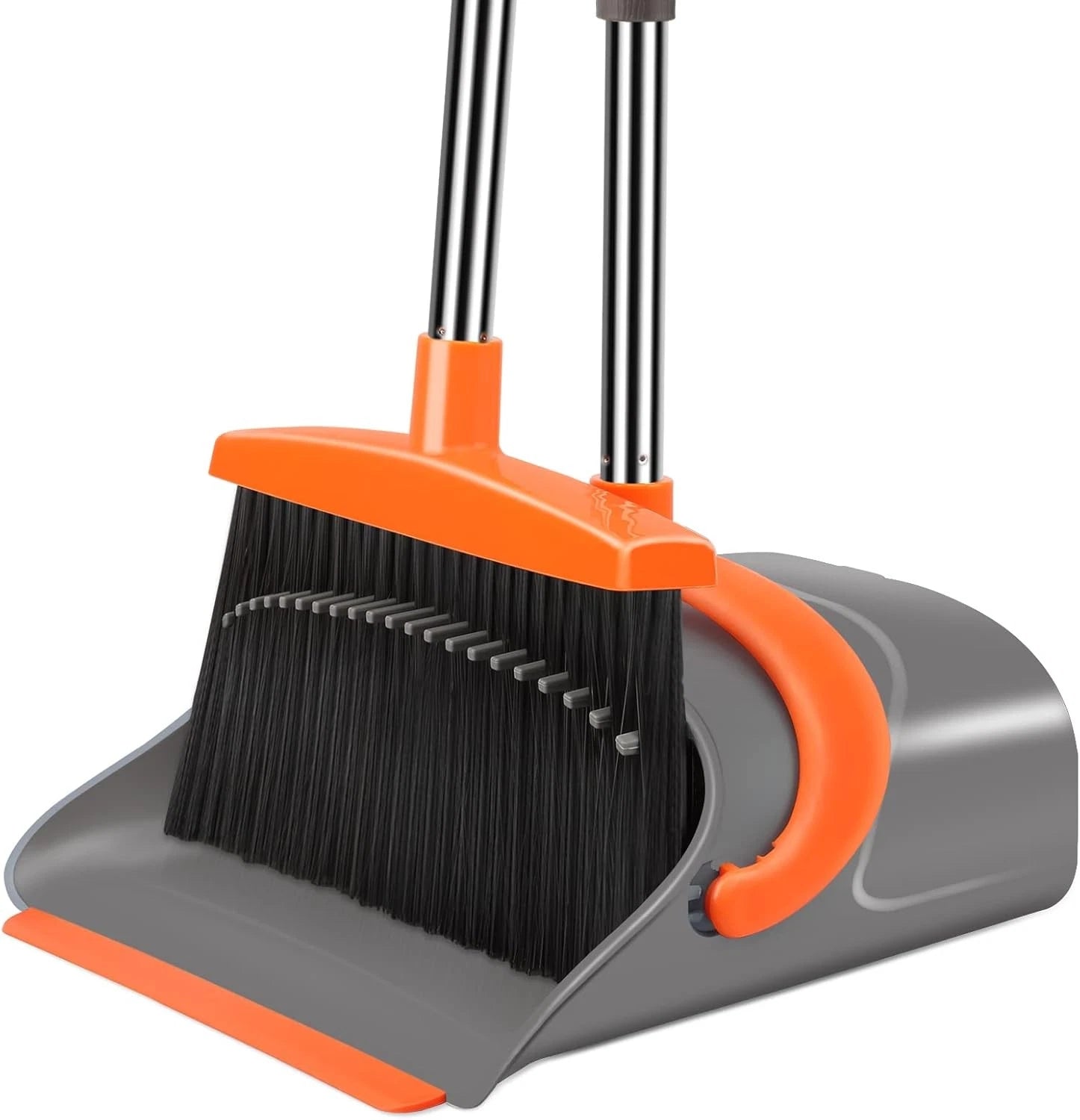 Broom and Dustpan Set for Home, Broom and Dustpan Combo for Office, Long Handle