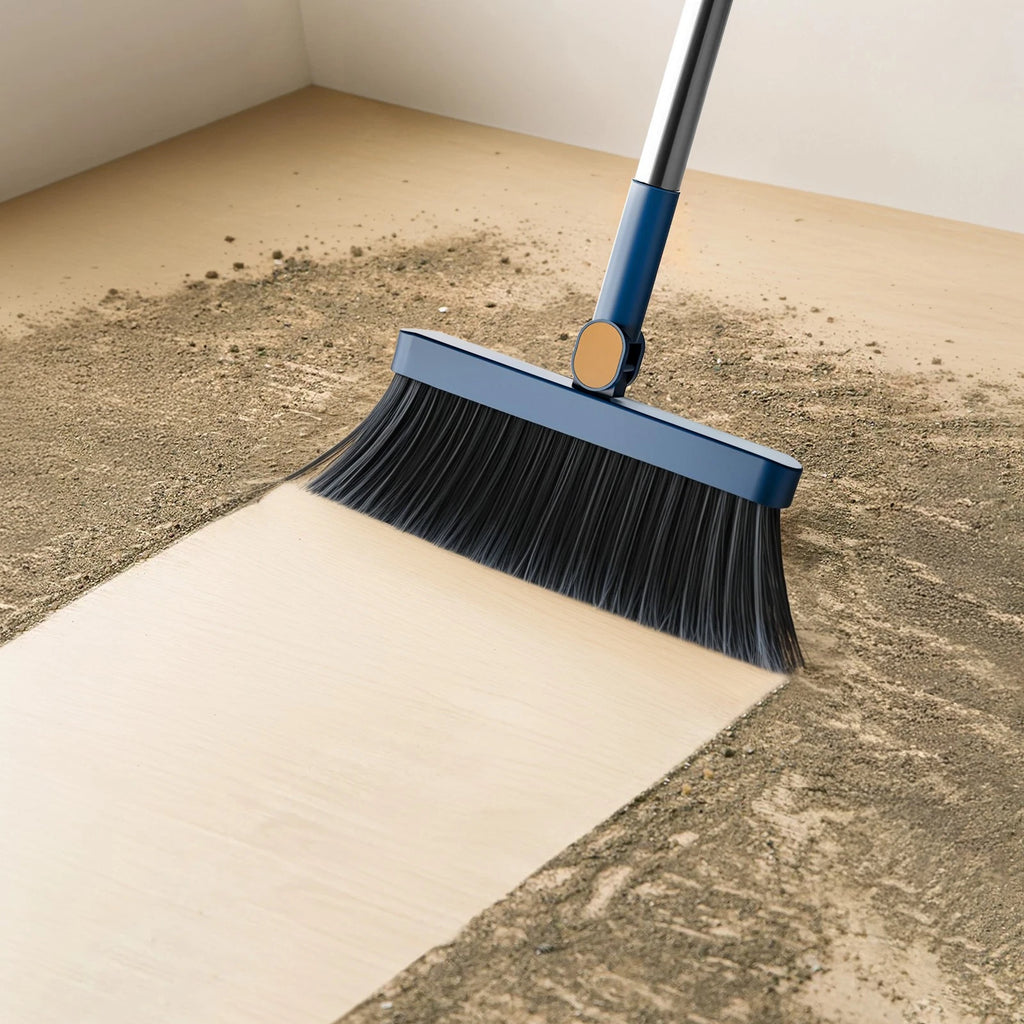 1x Broom Dustpan Set With Sturdy Long Handle Combo For Kitchen Indoor Outdoor