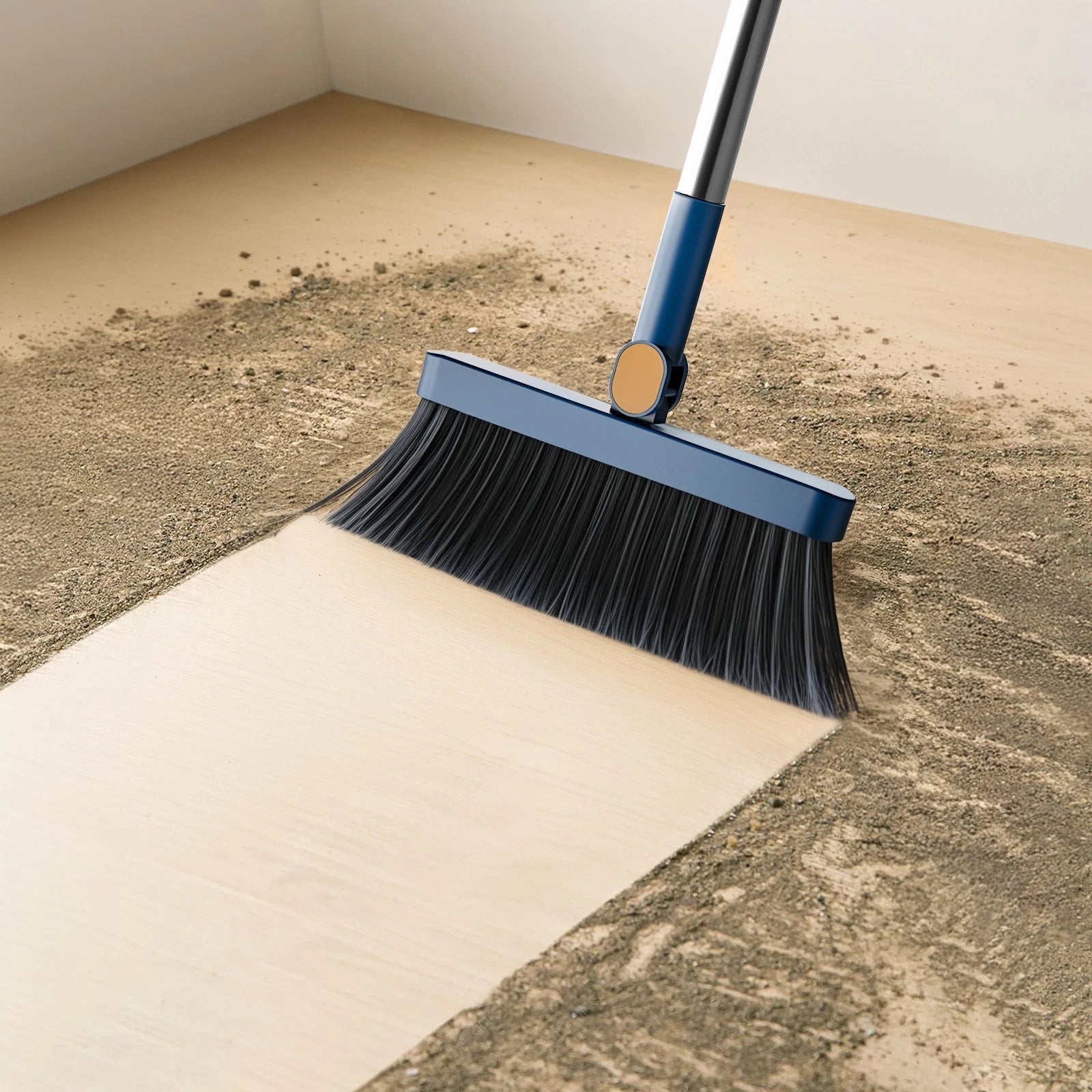1x Broom Dustpan Set With Sturdy Long Handle Combo For Kitchen Indoor Outdoor