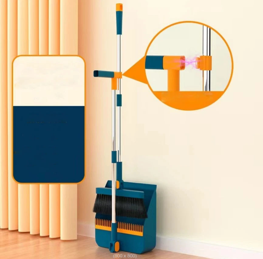 2p Set Of Brand New 3-in-1 Rotatable And Foldable Magnetic Suction Broom Dustp