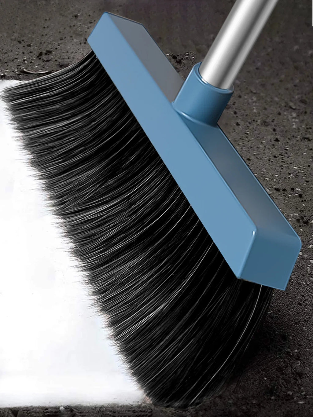 Upgrade Broom and Dustpan Set for Home,Self-Cleaning with Dustpan Teeth,51.2In,S