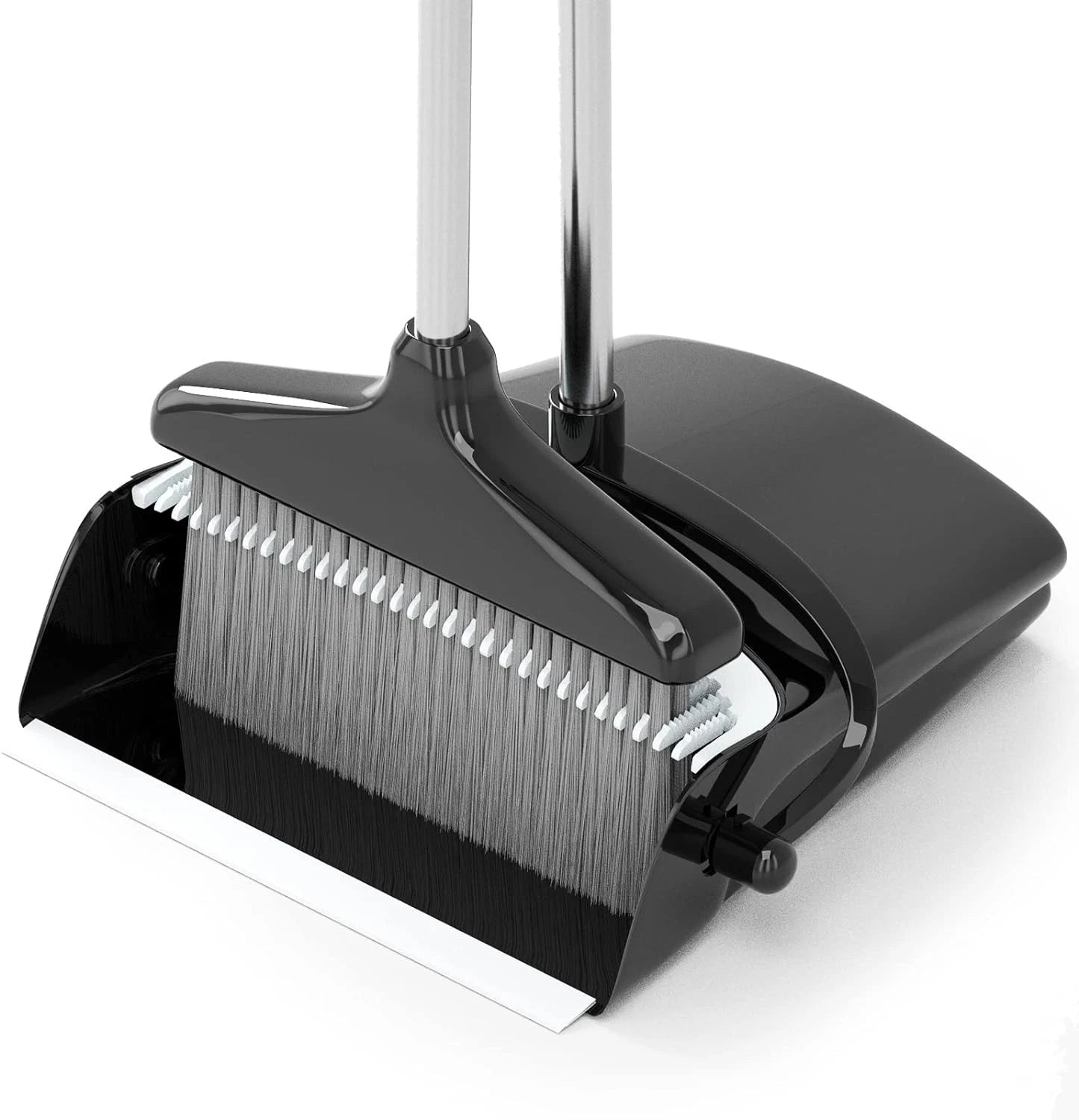 Broom and Dustpan Set 54" Long Handle for Home Use