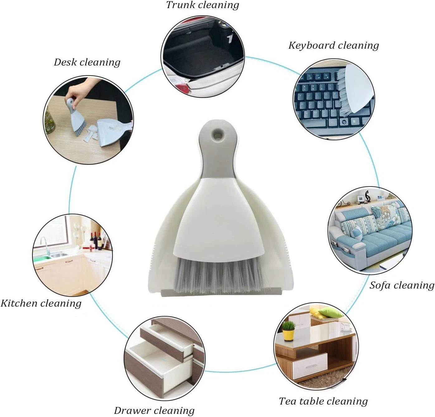 Dust pan Broom Brush Dustpan - Dustpan and Brush Set,Mini dust Pans with Brush