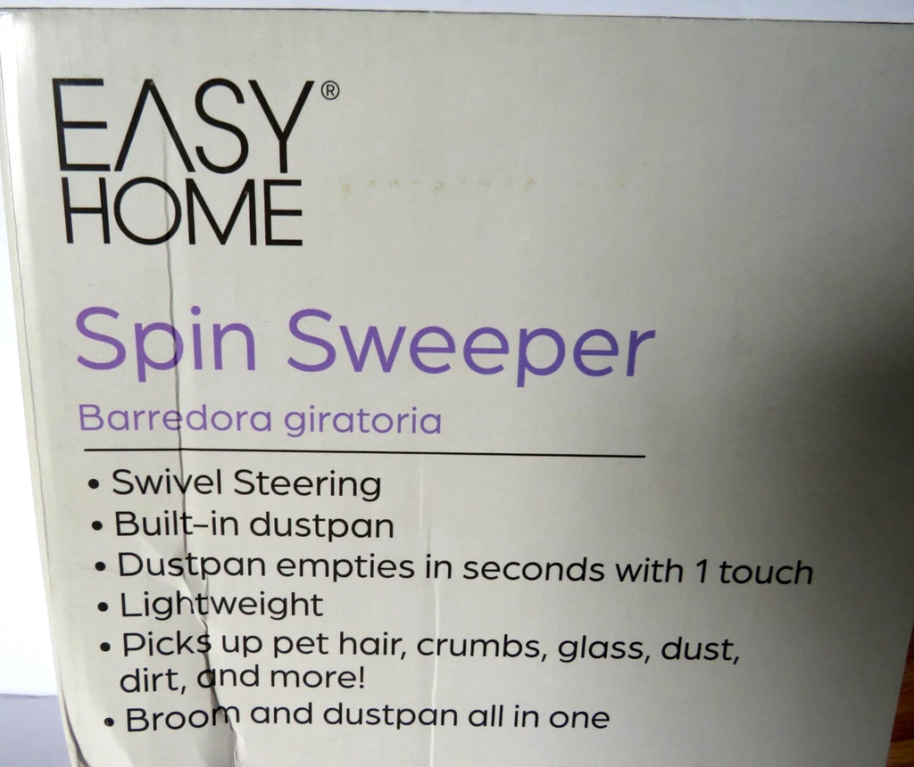 Spin Sweeper Broom Dustpan in One Household Floor Cleaning Easy Home