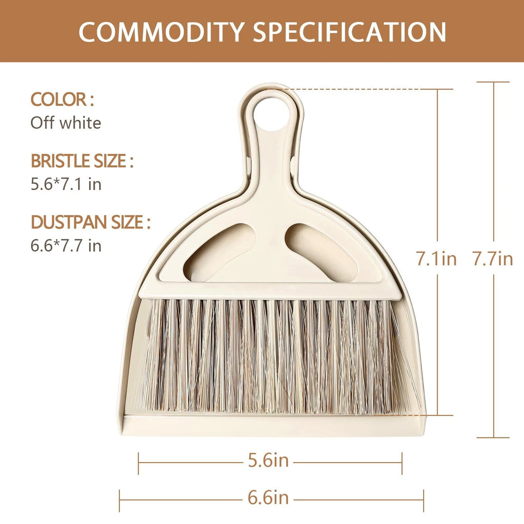 Small Hand Broom and Dustpan Set Mini Broom and Dustpan for Cat Litter Kitchen