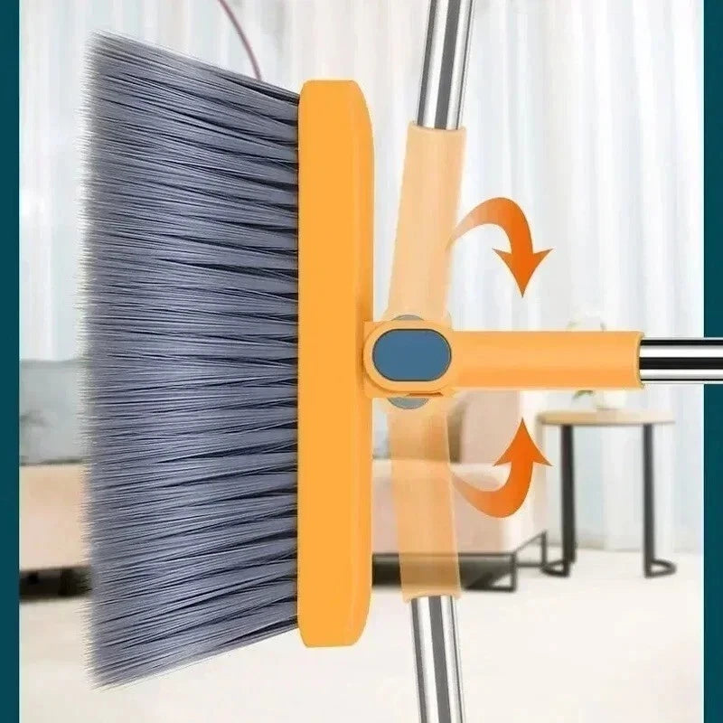 Broom Folding Dustpan Set Combination Household Broom Wiper Blade Hair Sweeping