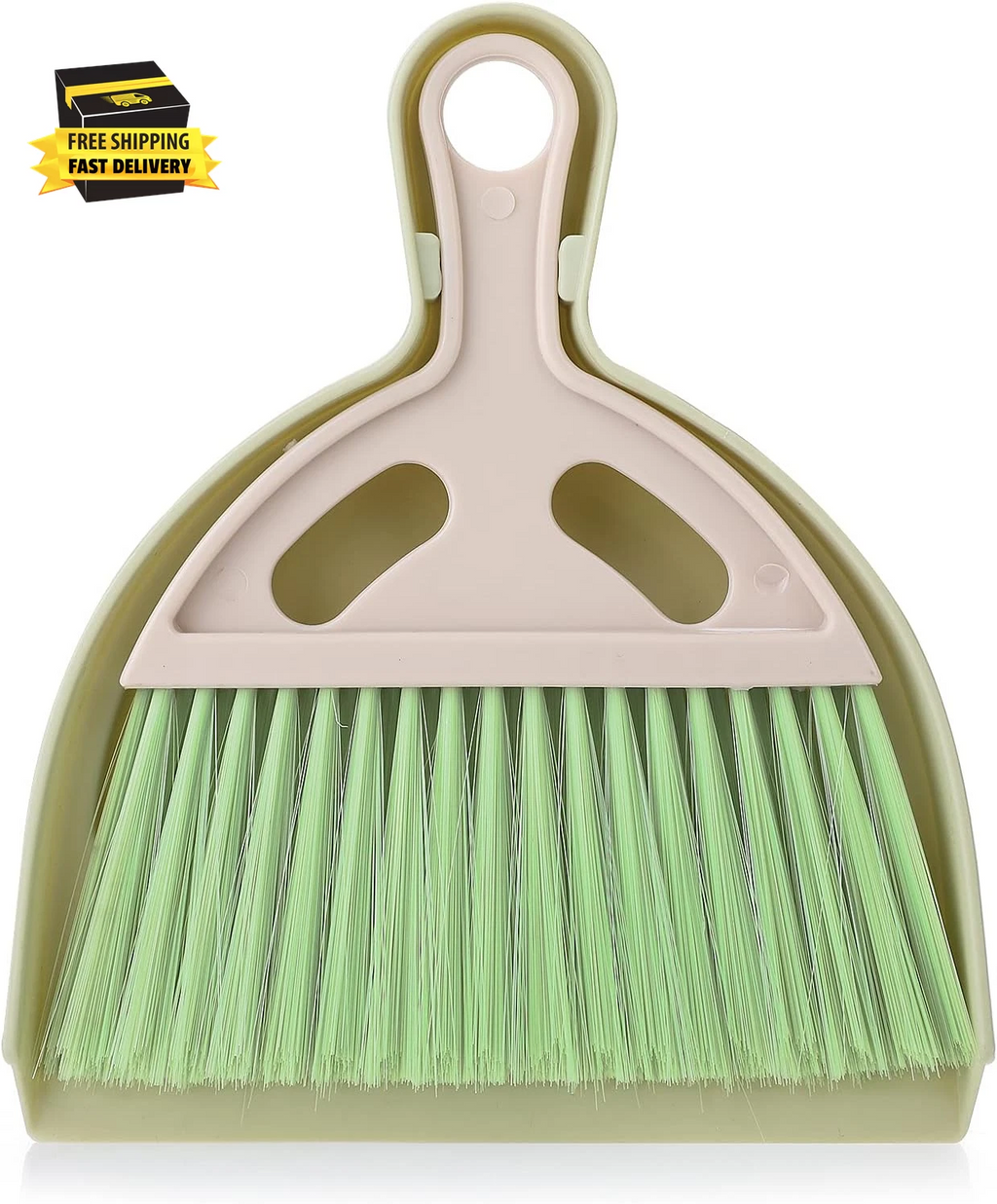 Small Broom and Dustpan Cleaning Set, Mini Whisk Dustpan and Brush with Handle P