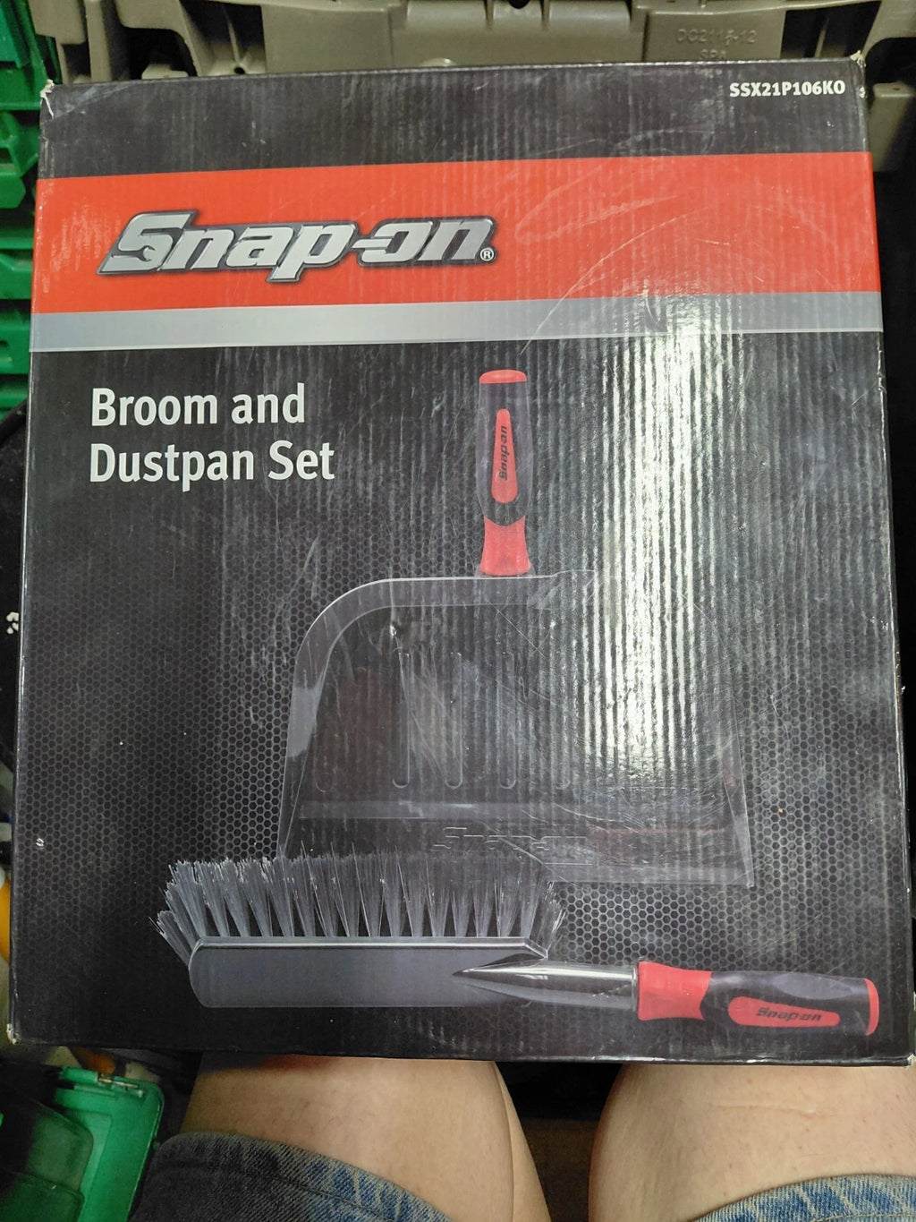 snap on broom and dustpan set