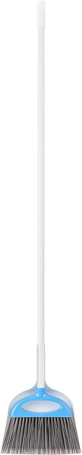 Amazon Basics Dustpan Broom Set, Blue and White