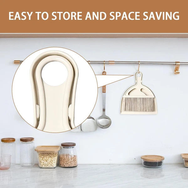 Mini Broom and Small Dustpan Brush - Hand Broom and Dustpan Set, Mini Dust Pan a