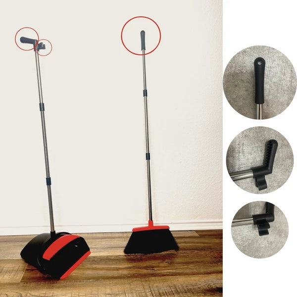 Awnii Broom and Dustpan Set, 50 inch Broom and Dust Pan Combo for Home Office