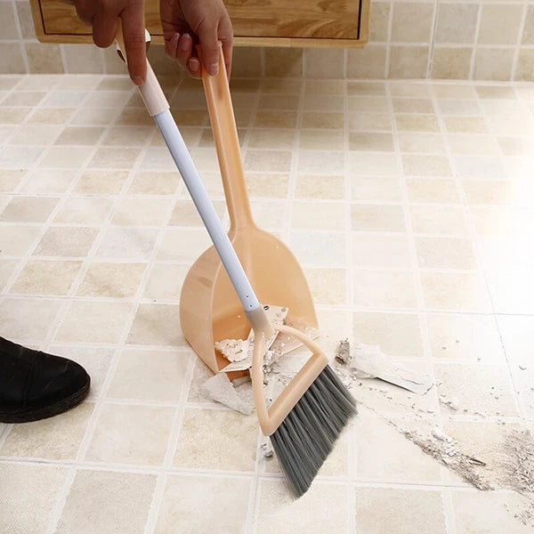 Mini Broom with Dustpan for Kids Little Housekeeping Helper Set