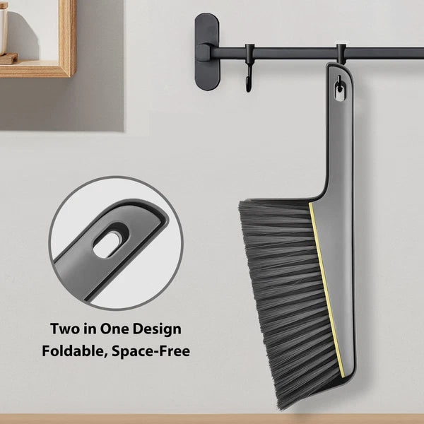 Small Broom and Dustpan Set Hand Mini Dust-Pan and Brush Handheld Portable