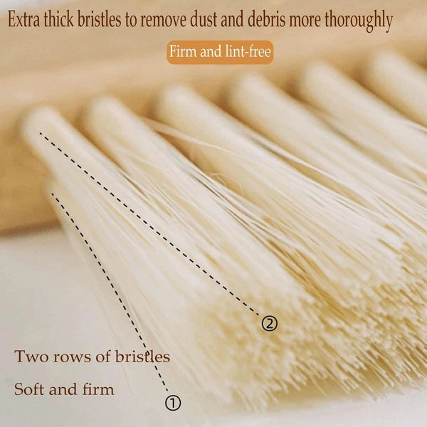 Mini Broom and Dustpan Set Small Metal and Brush Hand Whisk for Home Office