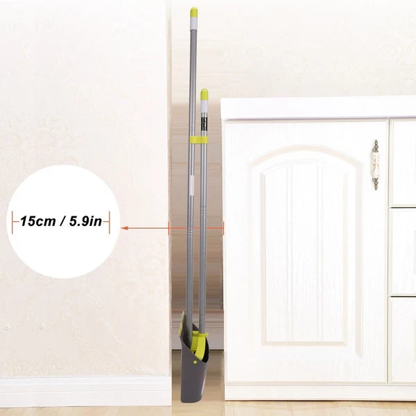 Broom and Dustpan Set Long Handle Combo Set for Office and Home Sweeping