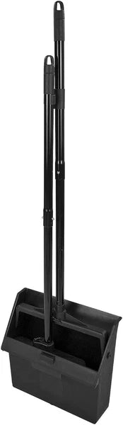 Duo-Pan Lobby Broom and Dustpan Set – 36" Upright Broom with 2-Piece Handle and