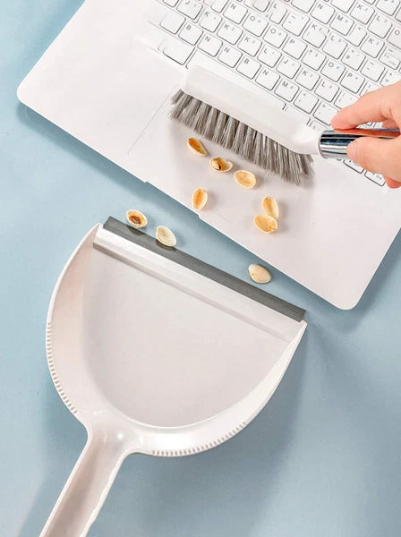 1 pc Mini Desktop Broom and Dustpan Set Soft Bristle Brush for Kitchen & Home
