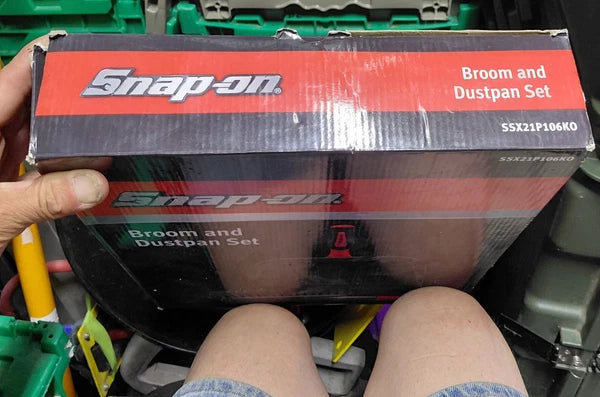 snap on broom and dustpan set