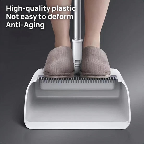 Broom and Dustpan Combo Set for Sweeping Indoor and Outdoor Broom 3 in 1 Long Ha