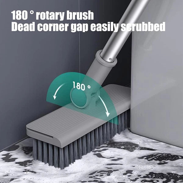 Broom & Dustpan Set 36-In Long Adjustable Handle Home Kitchen Office Hall Floor