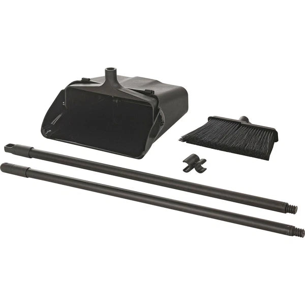 Global Industrial Upright Dust Pan  Lobby Broom Combo Kit