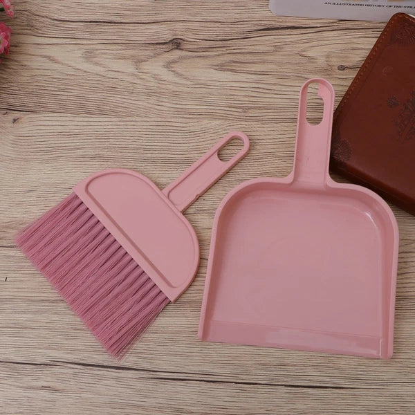 Mini Broom Dustpan Set Pet Hair Removal Cleaning Tools for Housekeeping