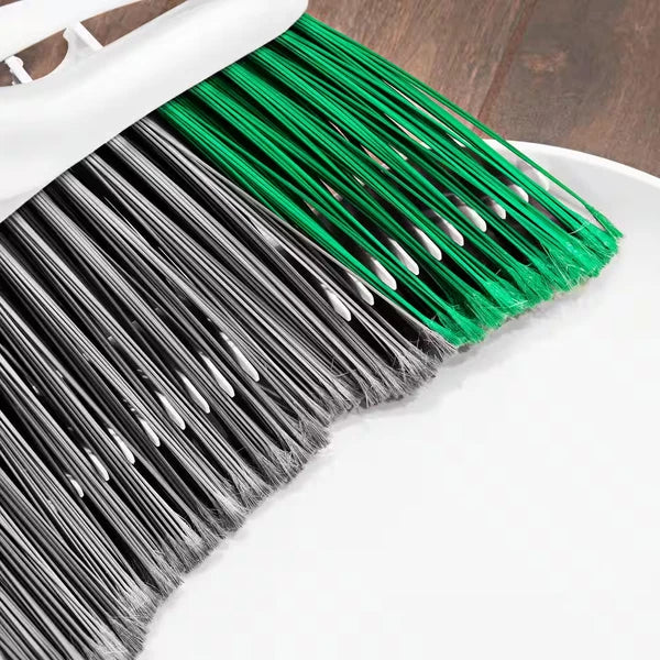 15 In. Extra-Large Precision Angle Broom and Dustpan Set with Steel Handle