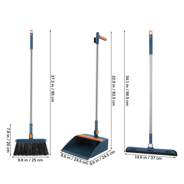 1 Set Broom With Dustpan Set Collapsible Broom And Dustpan For Home Dormitory