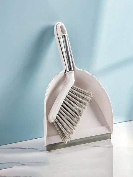 1 pc Mini Desktop Broom and Dustpan Set Soft Bristle Brush for Kitchen & Home