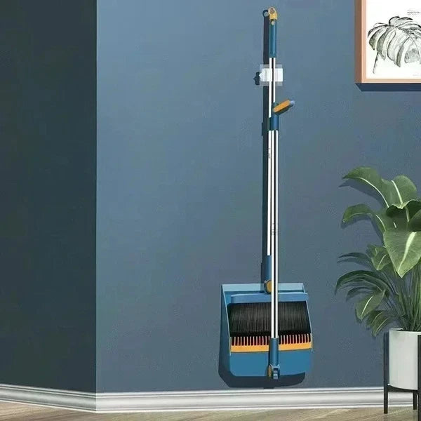 Broom Folding Dustpan Set Combination Household Broom Wiper Blade Hair Sweeping