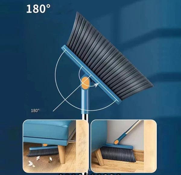 2p Set Of Brand New 3-in-1 Rotatable And Foldable Magnetic Suction Broom Dustp
