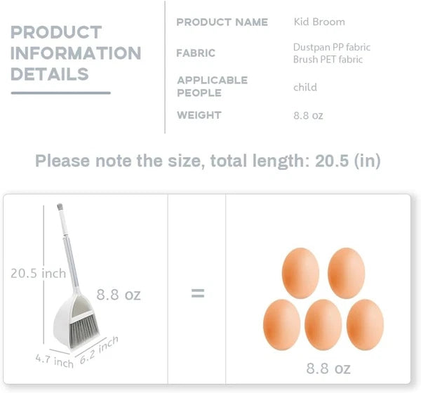 Broom and dustpan set, small broom and dustpan set, mini broom and dustpan